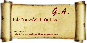 Gönczöl Arita névjegykártya